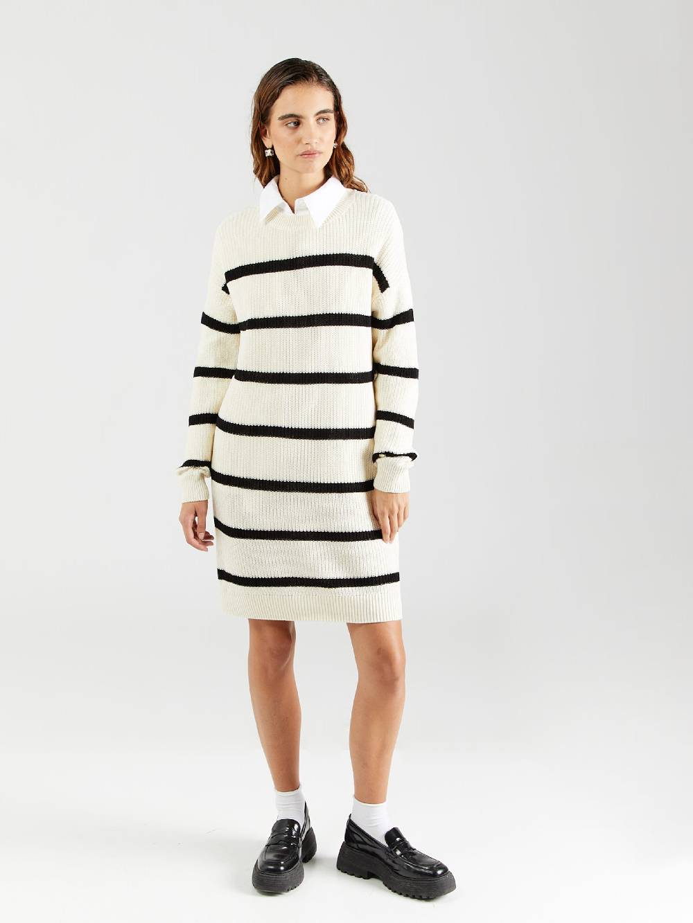 Noisy may Knitted dress 'NMMAYSA' in Cream Wochenangebot