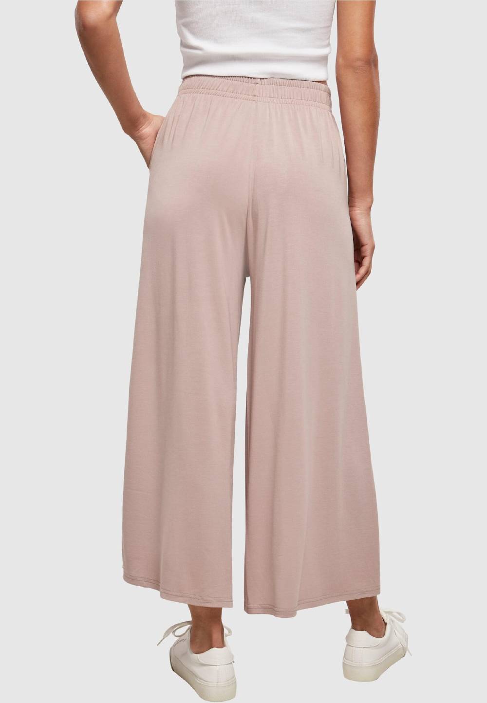 Urban Classics Wide leg Pants in Pink Kostenloser Versand