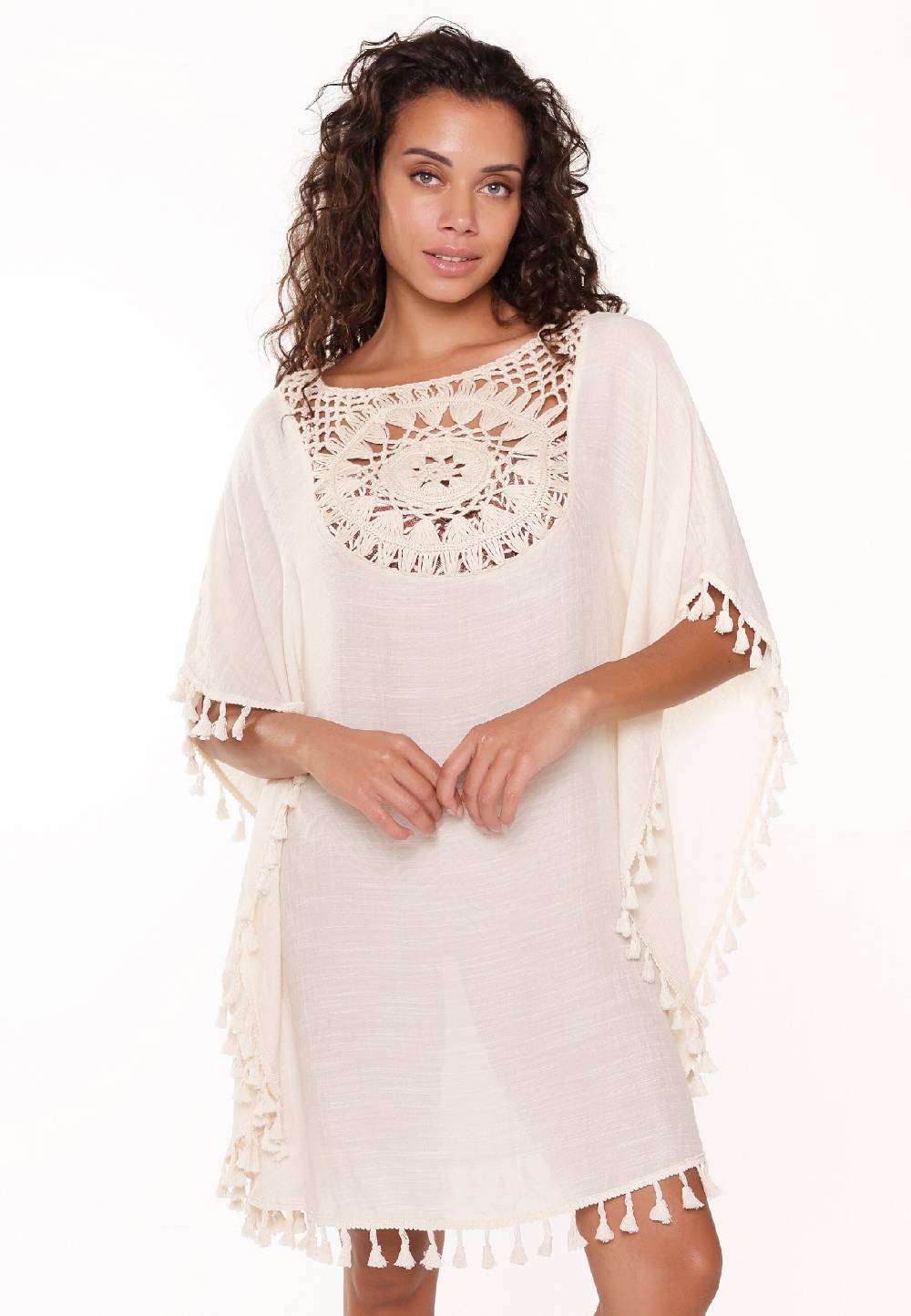 LingaDore Beach Dress in Beige Tiefpreis