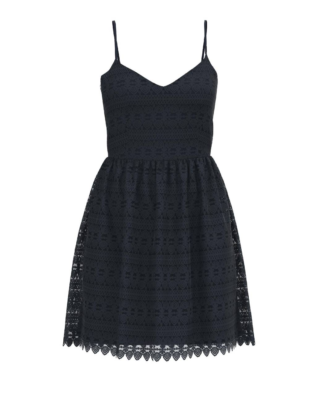 VILA Summer Dress 'AGNES' in Night Blue Letzter Tag