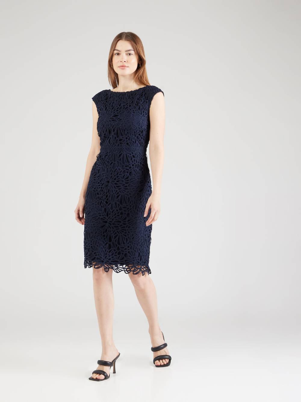 s.Oliver BLACK LABEL Cocktail Dress in Marine Blue Clearance-Verkauf