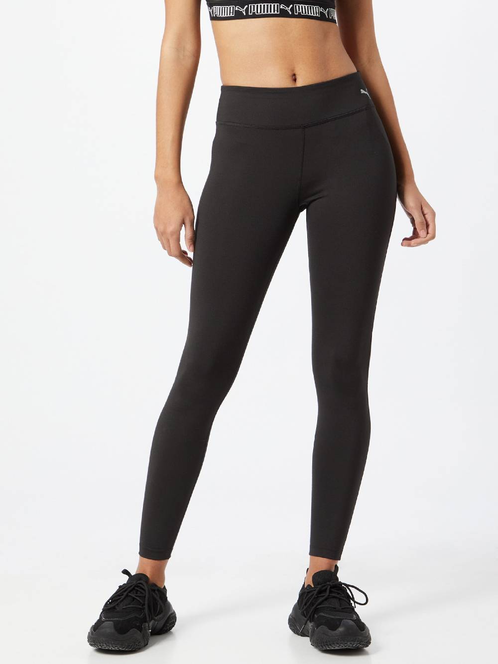 PUMA Skinny Workout Pants in Black Outlet