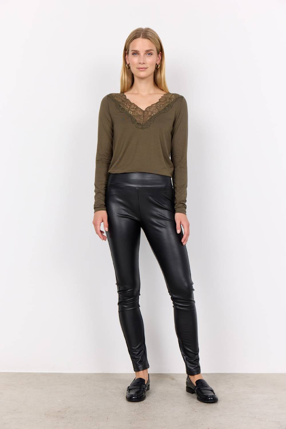 Soyaconcept Skinny Leggings 'HAIDA' in Black Sonderangebot
