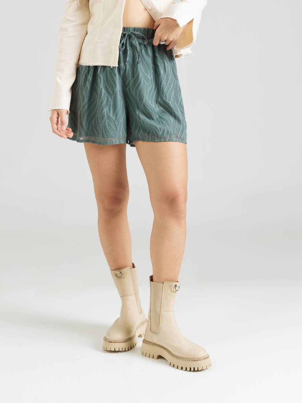 ABOUT YOU Regular Pants 'Heike' in Dark Green Black Friday