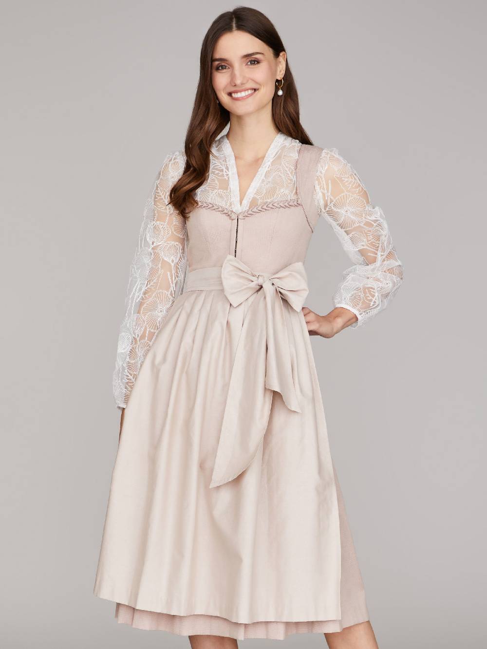 Limberry Weiße Spitzenbluse - LUNA BRIDAL FLOWER Speichern exportieren