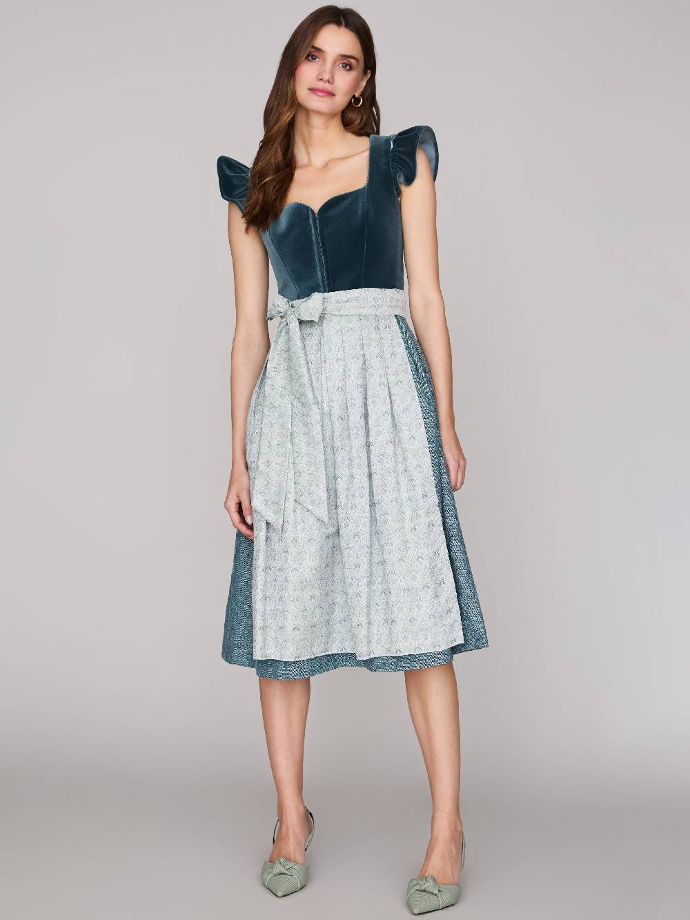 Limberry Samtdirndl mit abknöpfbarem Arm - MELISSA EUCALYPTUS Hotsell