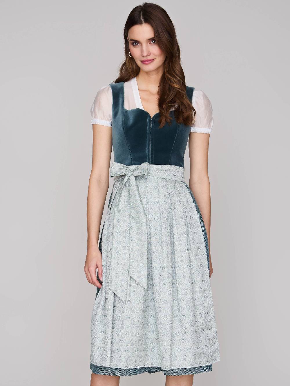 Limberry Samtdirndl mit abknöpfbarem Arm - MELISSA EUCALYPTUS Hotsell