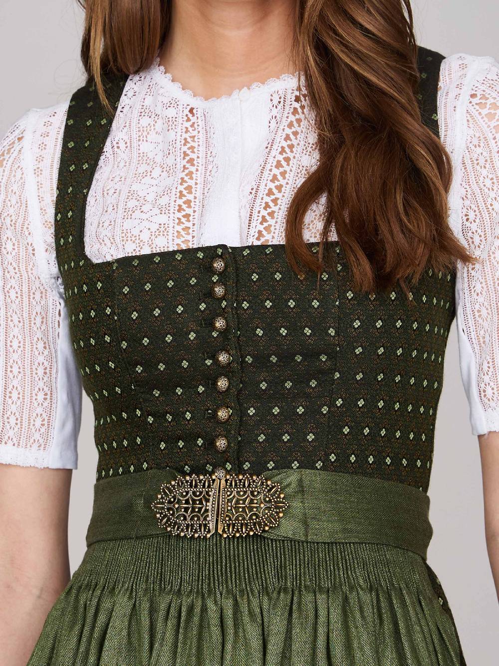 Limberry Grünes Dirndl mit Streublumenmuster - MONIKA JAGDGRÜN Meist gekauft