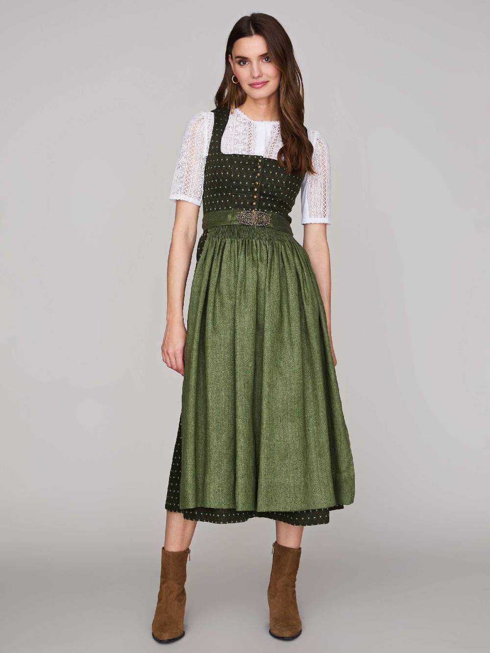 Limberry Grünes Dirndl mit Streublumenmuster - MONIKA JAGDGRÜN Meist gekauft