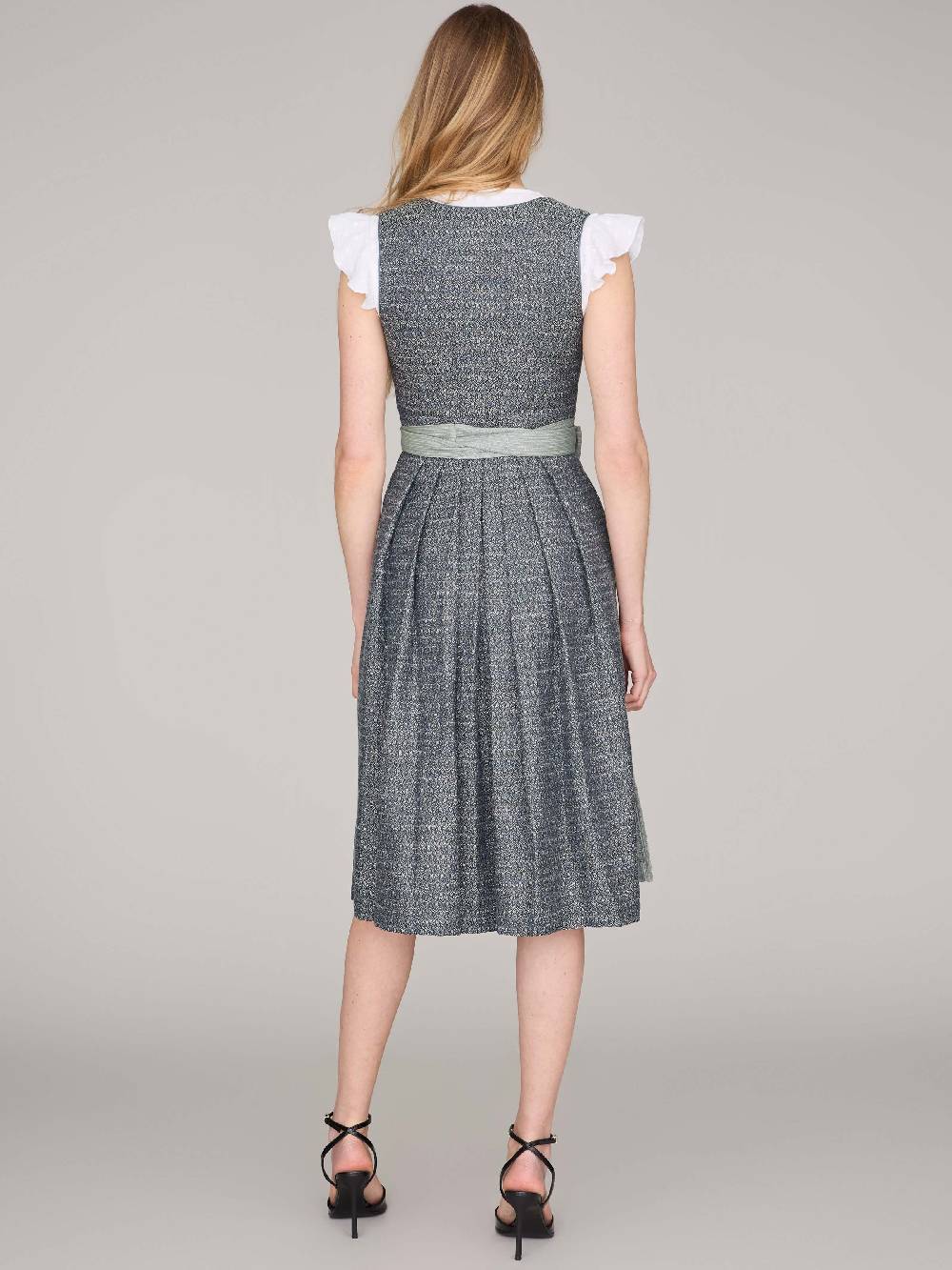 Limberry Blaues Dirndl mit Knöpfen - JOSIE STORMY SKY Fabrikpreis