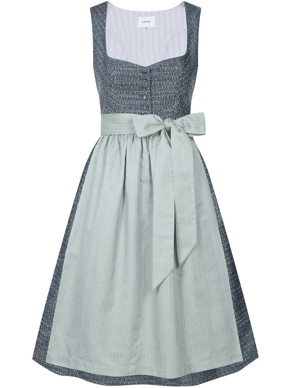 Limberry Blaues Dirndl mit Knöpfen - JOSIE STORMY SKY Fabrikpreis