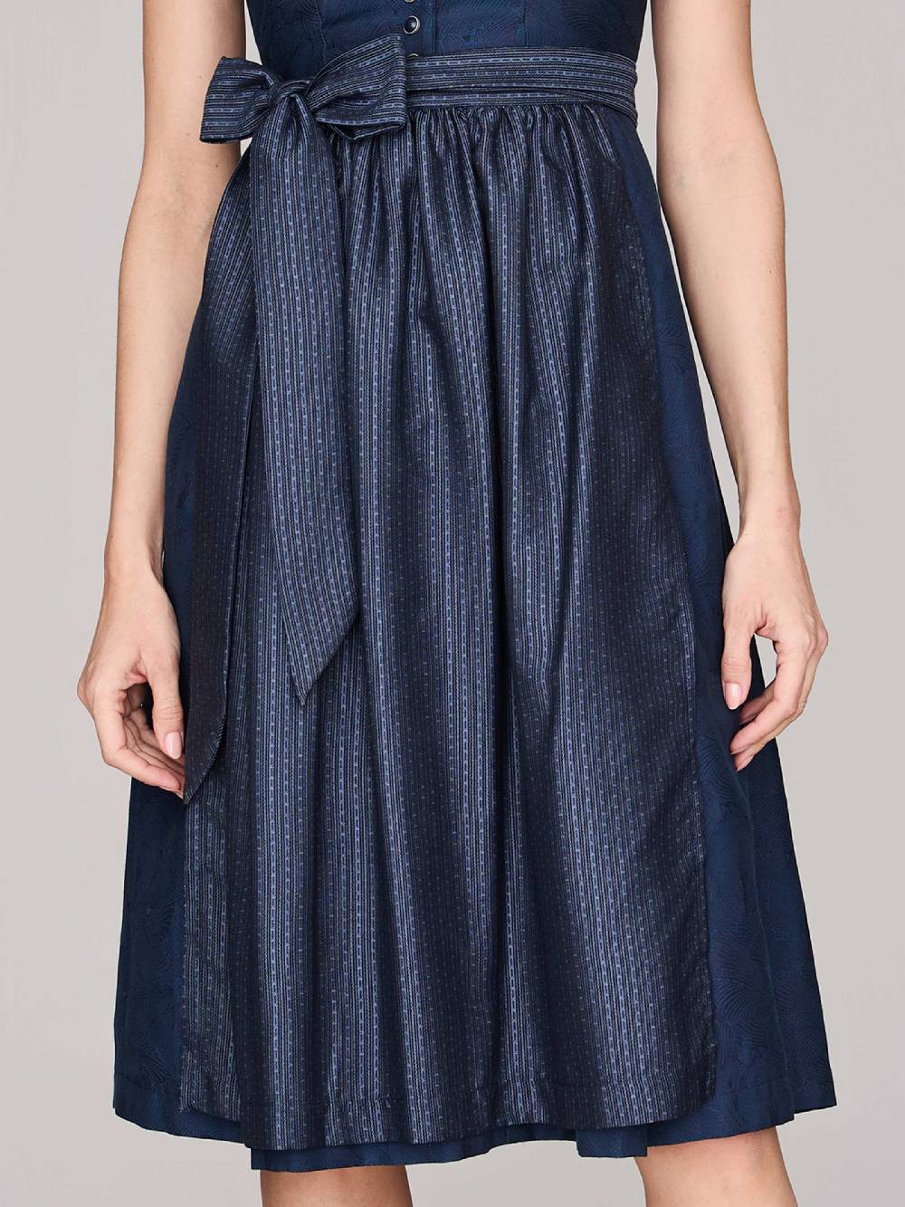 Limberry Mitternachtsblaues Dirndl mit Knöpfen - FELICITY SEA STORM Großer Ausverkauf