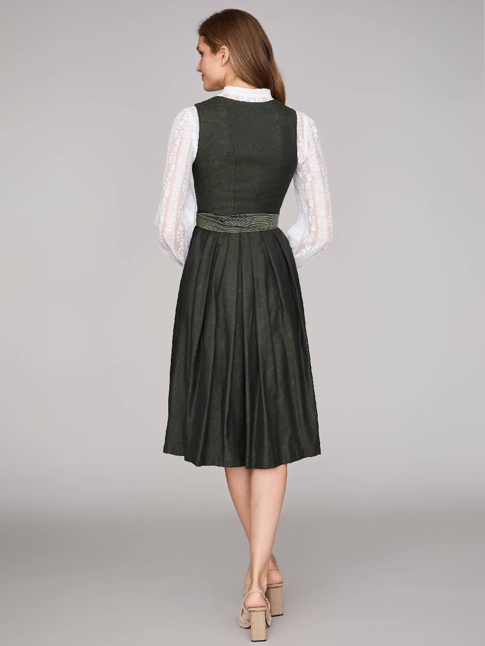 Limberry Grünes Dirndl mit Knöpfen - FELICITY PINE FLOWER Black Friday
