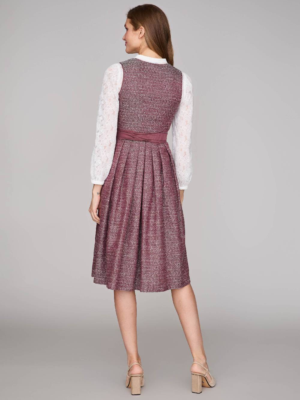Limberry Rubinrotes Dirndl mit floralem Muster - ORLA POMEGRANATE Cyber Monday
