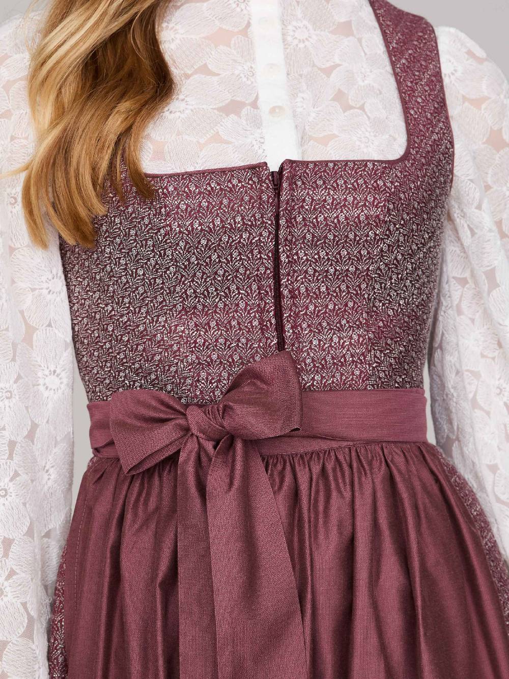 Limberry Rubinrotes Dirndl mit floralem Muster - ORLA POMEGRANATE Cyber Monday