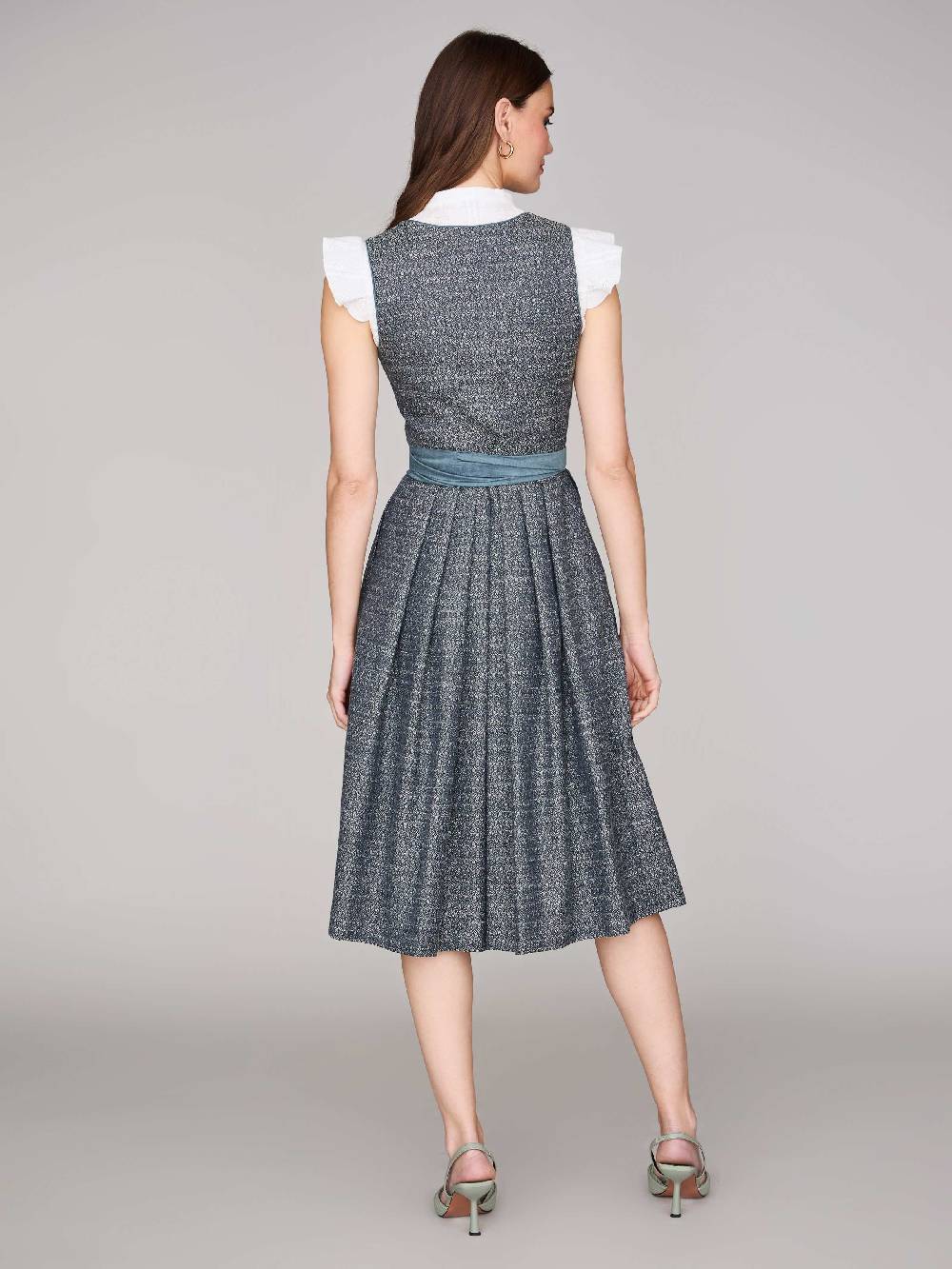 Limberry Dunkelblaues Dirndl mit floralem Muster - ORLA STORMY SKY Osterangebot