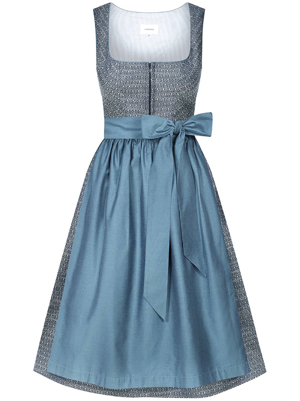 Limberry Dunkelblaues Dirndl mit floralem Muster - ORLA STORMY SKY Osterangebot