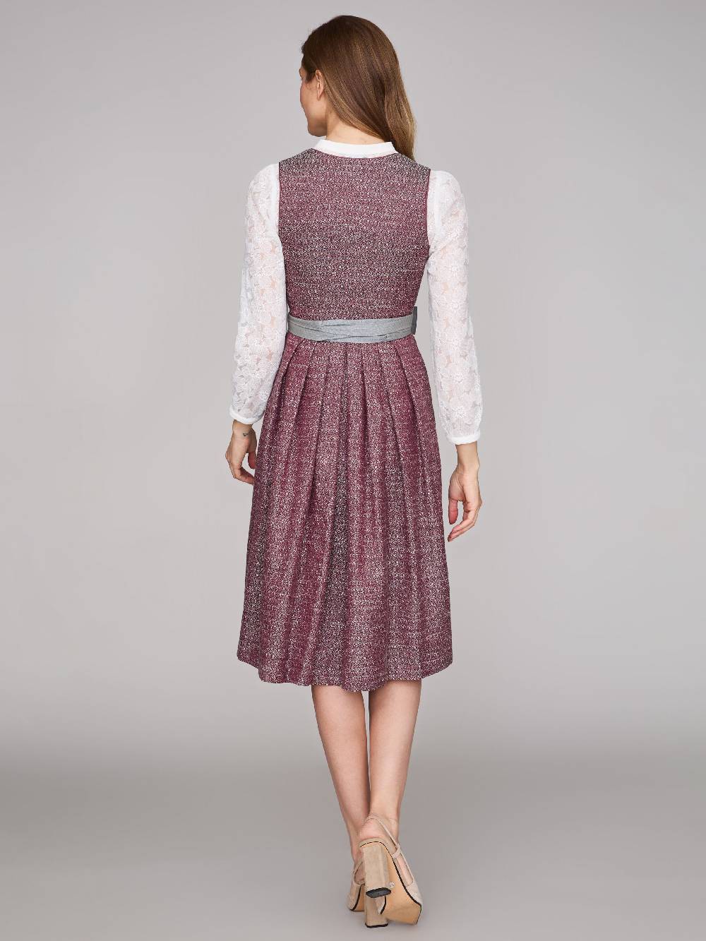 Limberry Rubinrotes Dirndl mit Knöpfen - JOSIE POMEGRANATE Muttertagsangebot