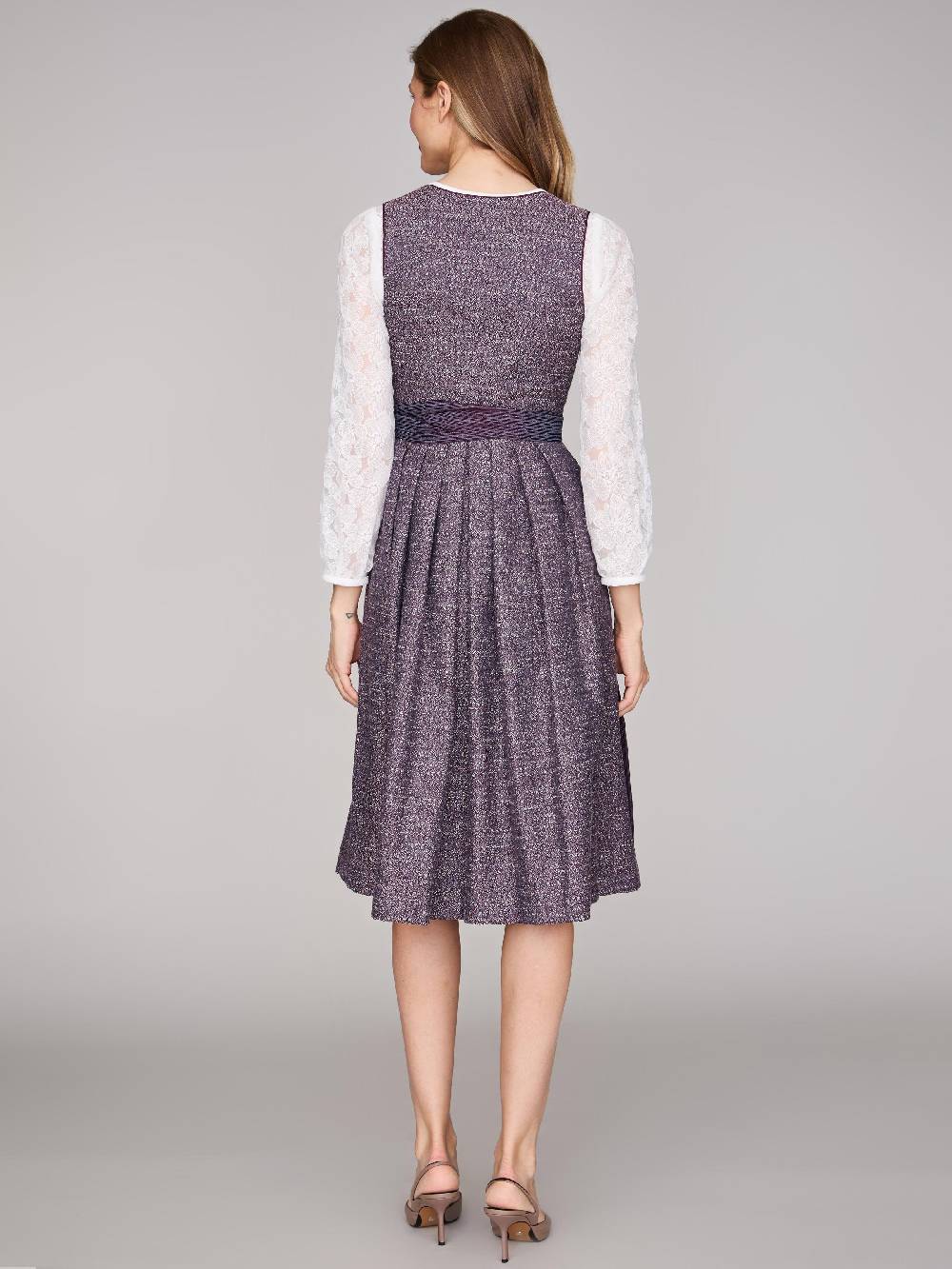 Limberry Beerenfarbenes Dirndl mit Knöpfen - JOSIE BLACKBERRY CORDIAL Vatertagsangebot