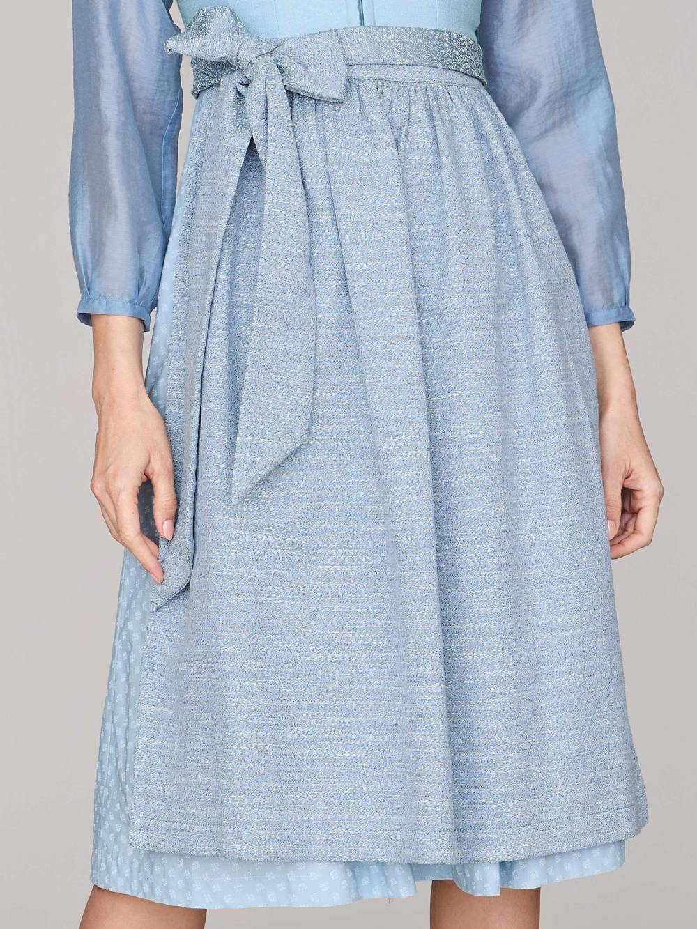 Limberry Hellblaues Dirndl mit Leinen-Mieder - ADA COOL BLUE Valentinstagsangebot