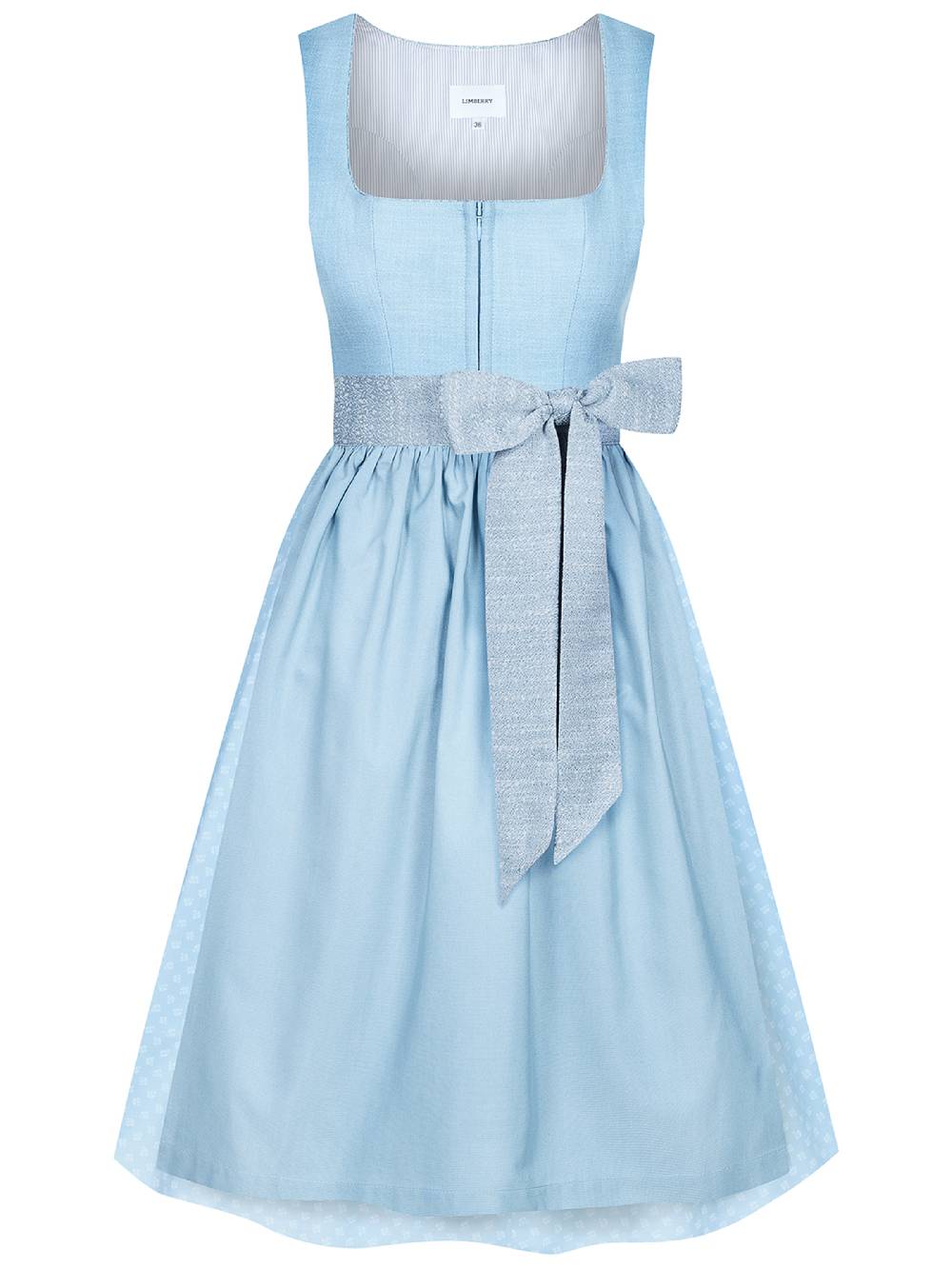 Limberry Hellblaues Dirndl mit Leinen-Mieder - ADA COOL BLUE Valentinstagsangebot