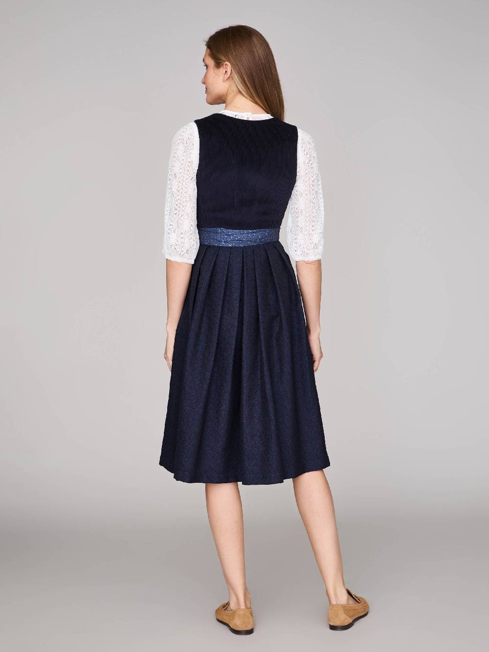 Limberry Dunkelblaues Dirndl mit Cord-Mieder - TIA NIGHT SKY Online Outlet