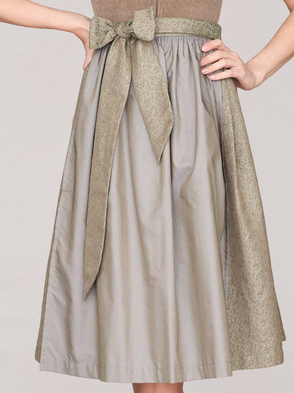Limberry Braunes Dirndl mit Cord-Mieder - TIA DESERT TAUPE Exklusive Angebote