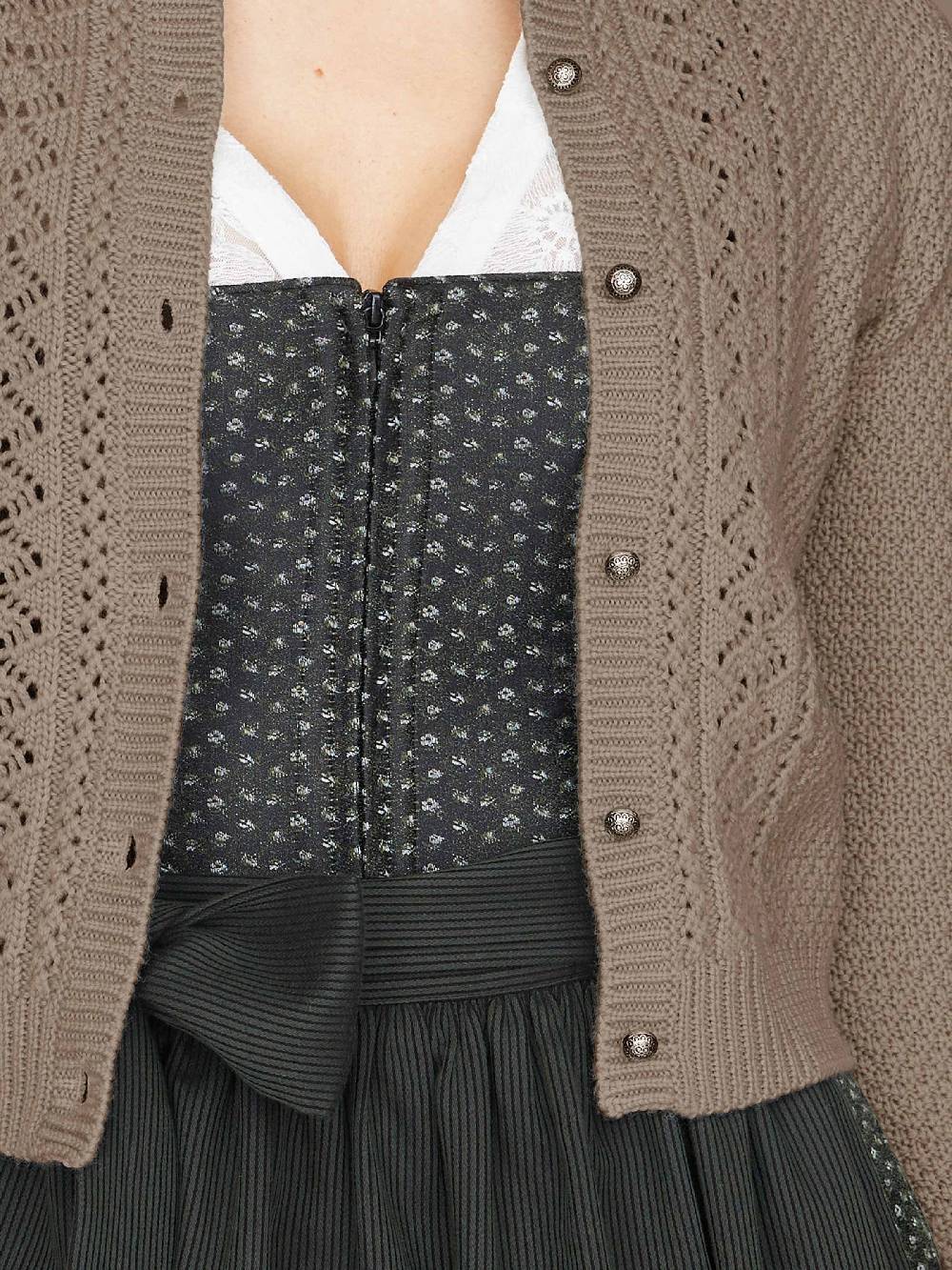 Limberry Strickjacke in dunklem Beige - EVI Riesige Ersparnisse