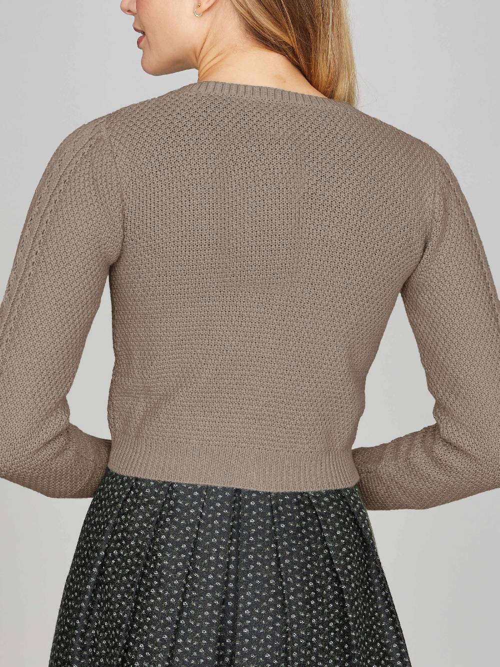 Limberry Strickjacke in dunklem Beige - EVI Riesige Ersparnisse