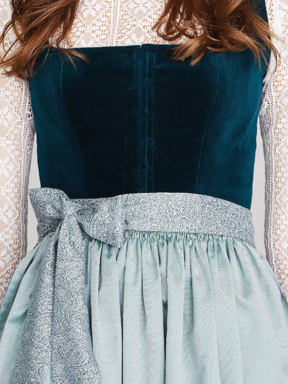 Limberry Mintfarbenes Dirndl mit Samt-Mieder - MIMI Letzte 3 Tage