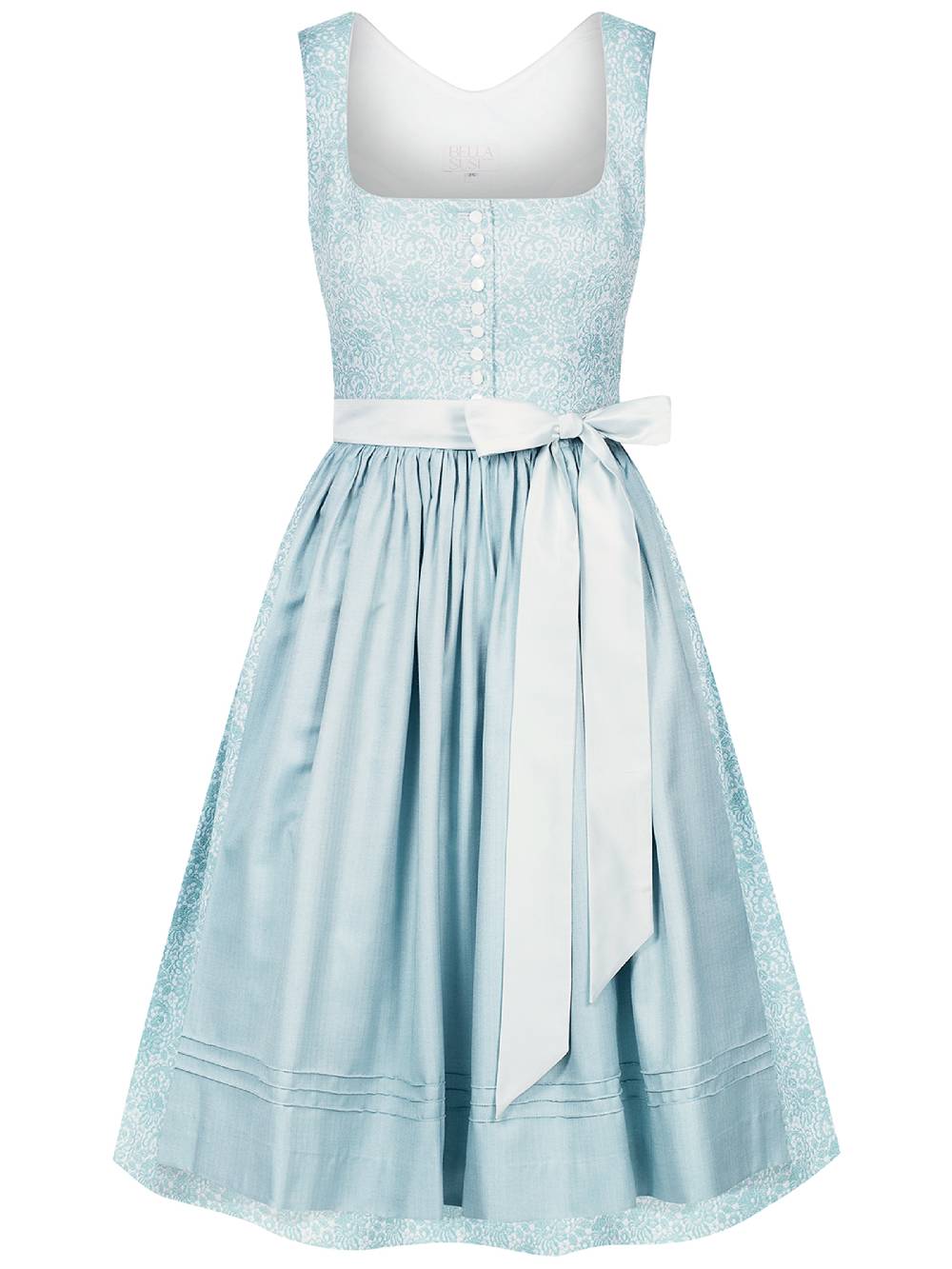 Limberry Türkis-farbenes Dirndl mit Blumenmuster - FIONA TÜRKIS zollfrei