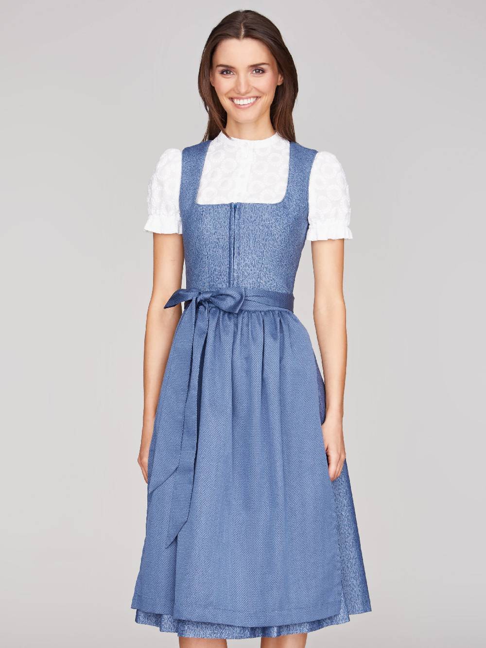 Limberry Hochgeschlossene Dirndlbluse in Weiß - LISA Hotsell