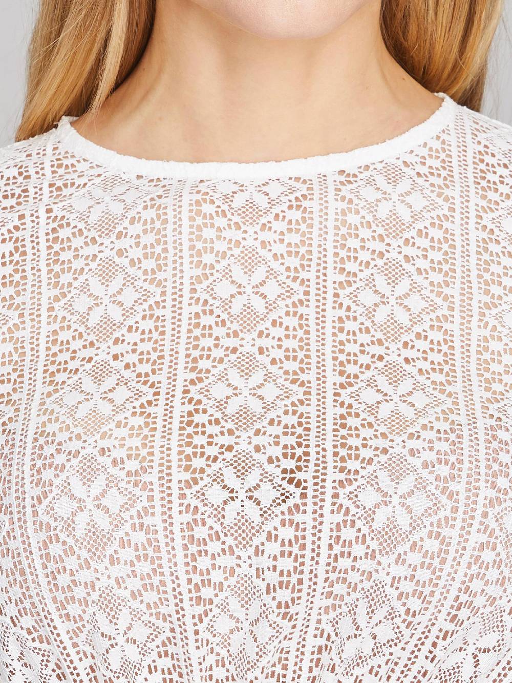 Limberry Weiße Dirndlbluse mit trachtigem Muster - VALENTINA Blitzverkäufe