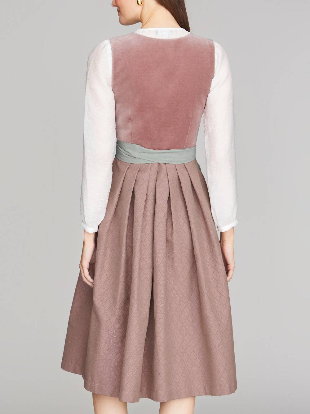 Limberry Rosa-farbenes Dirndl mit Samt-Mieder - DELILAH DUSTY ROSE Großer Ausverkauf