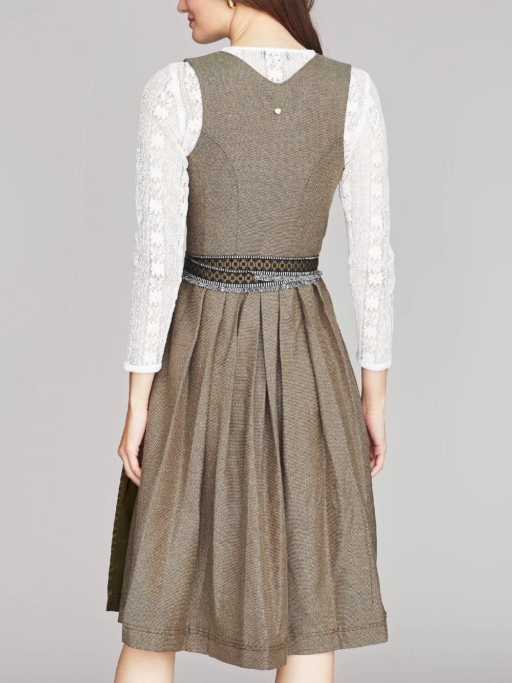 Limberry Olivgrünes Dirndl mit auffallendem Schürzenband - PALOMA OLIV Neueste Mode