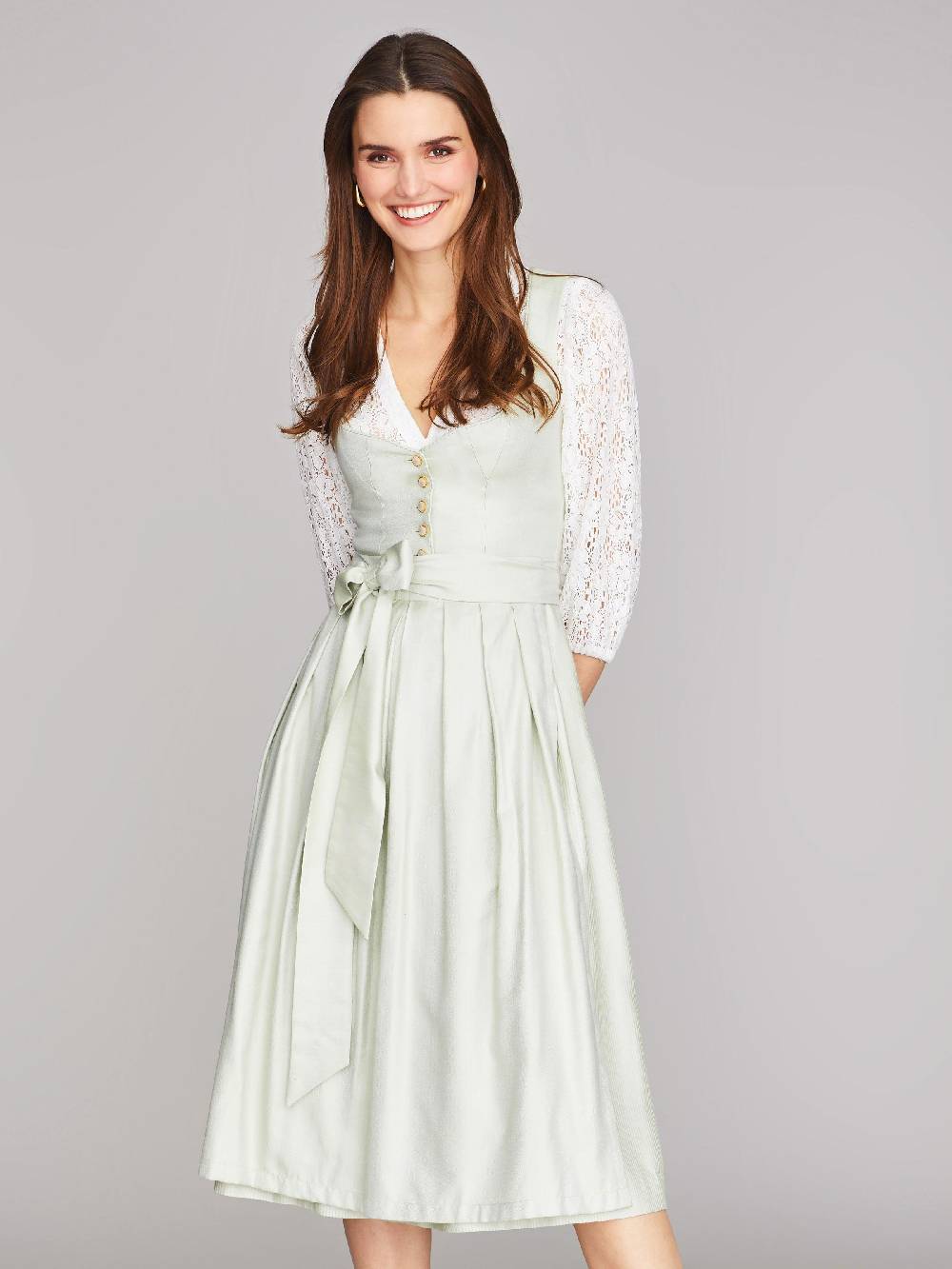 Limberry Salbeigrünes Dirndl im Monochrome-Look - LUNA SALBEI Zeitlich begrenztes Angebot