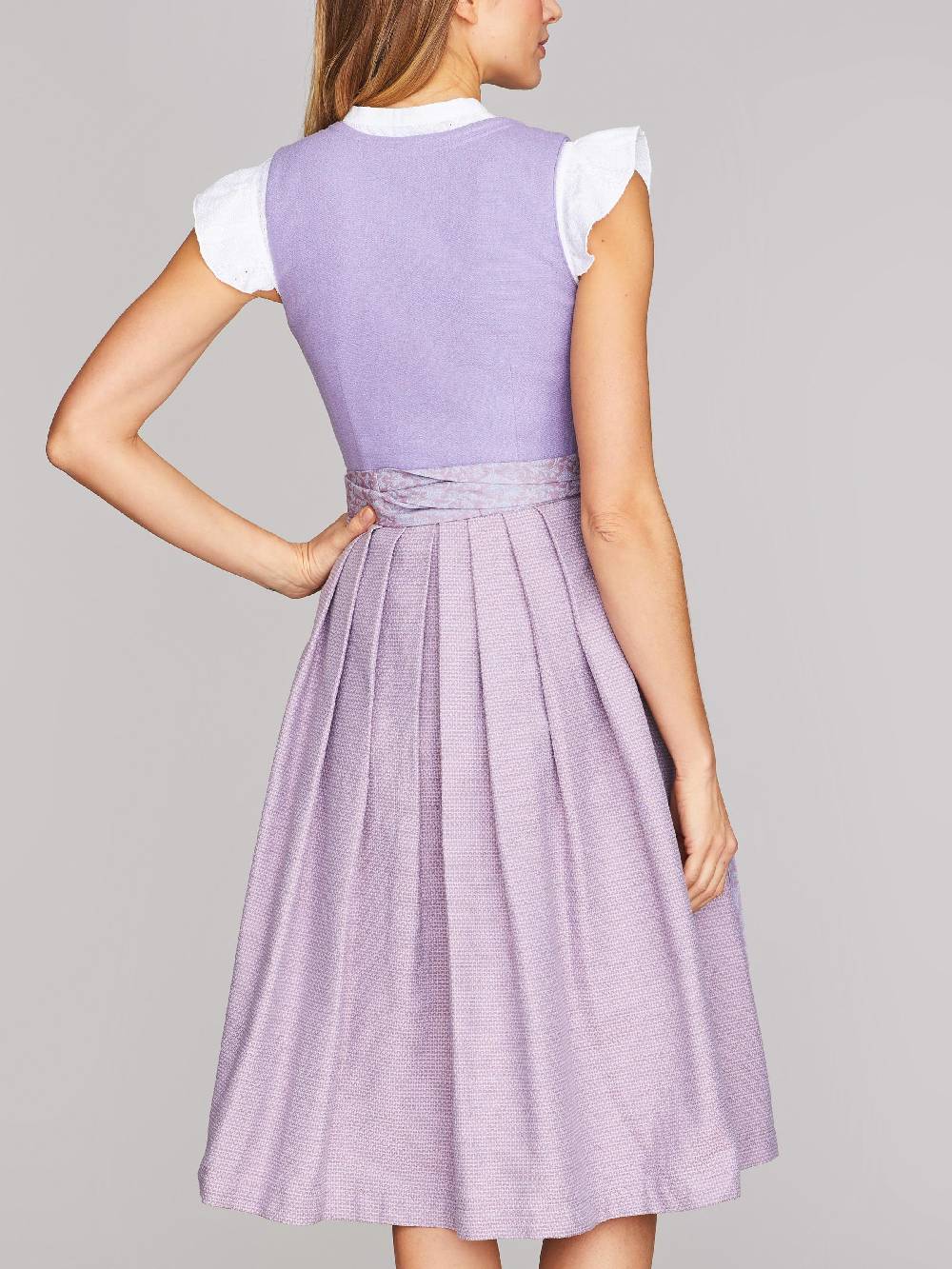 Limberry Lavendel-farbenes Dirndl mit Schnursteppung - CLAIRE LAVENDER Blitzangebot