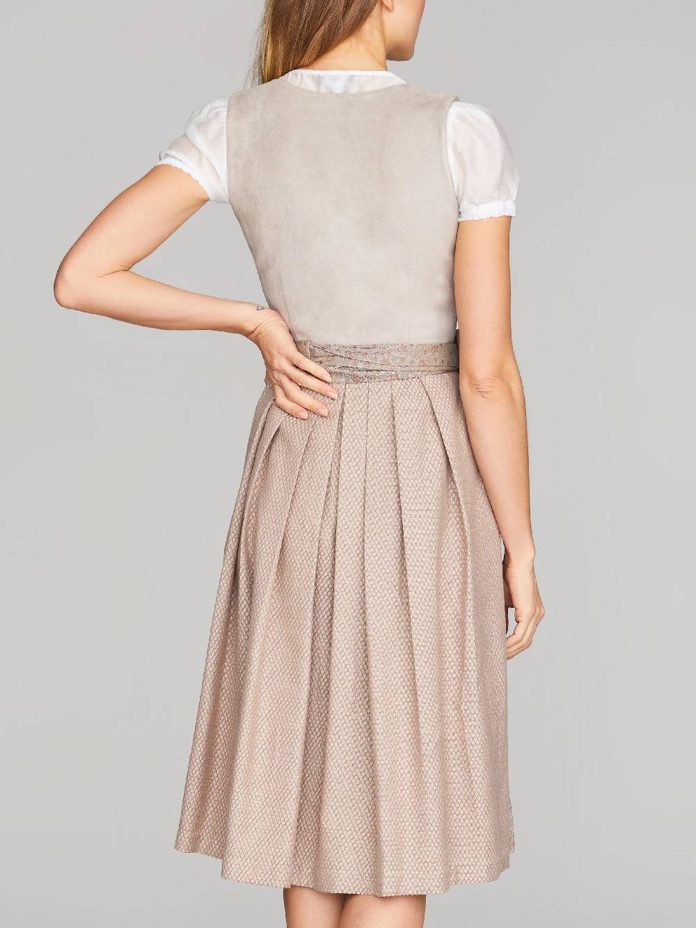 Limberry Beiges Dirndl mit Velours-Mieder - JULIE TAN Neuheiten