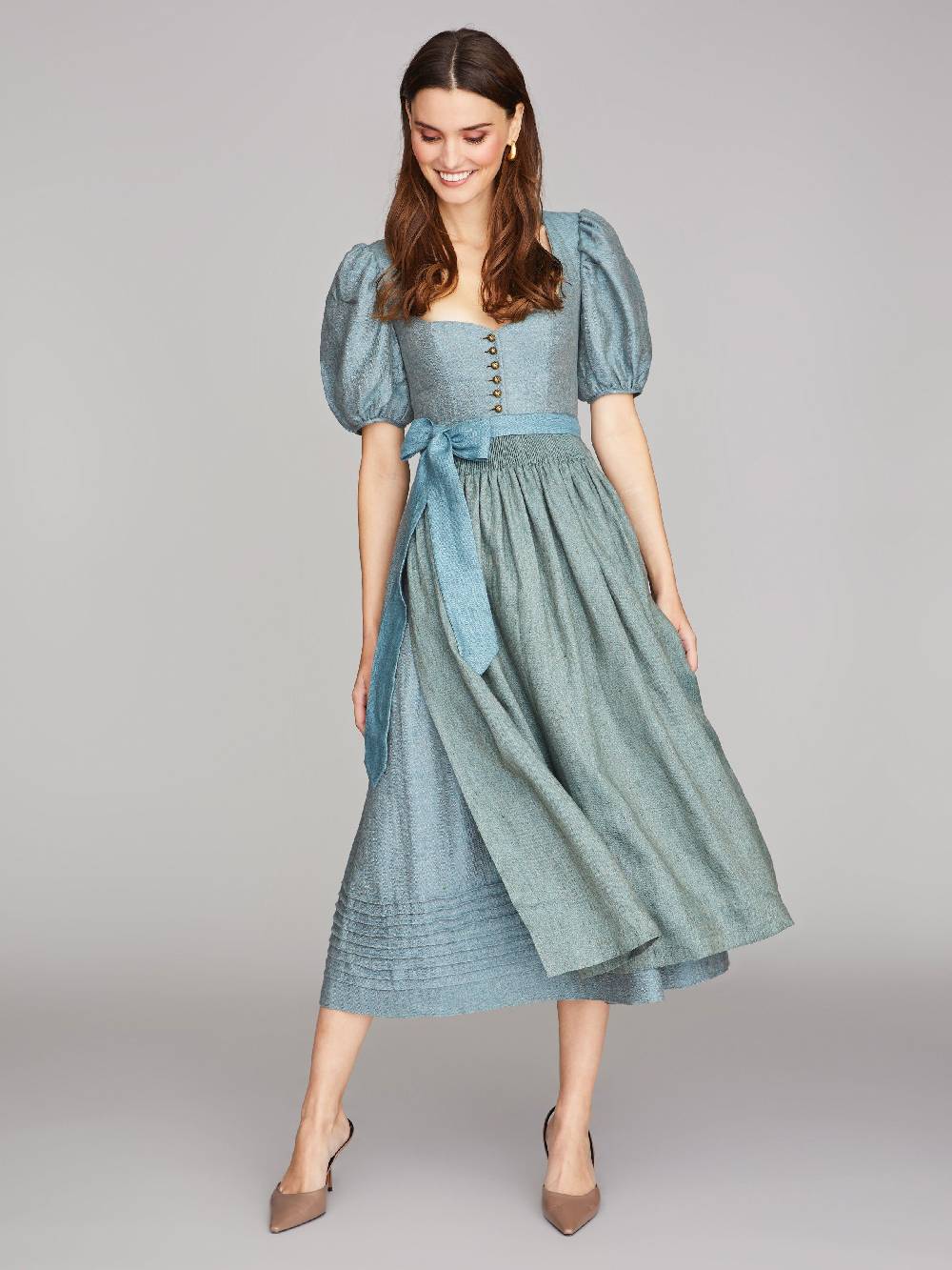 Limberry Blaues Dirndl mit Ärmeln - LINA ARONA BLUE VIP-Rabatte