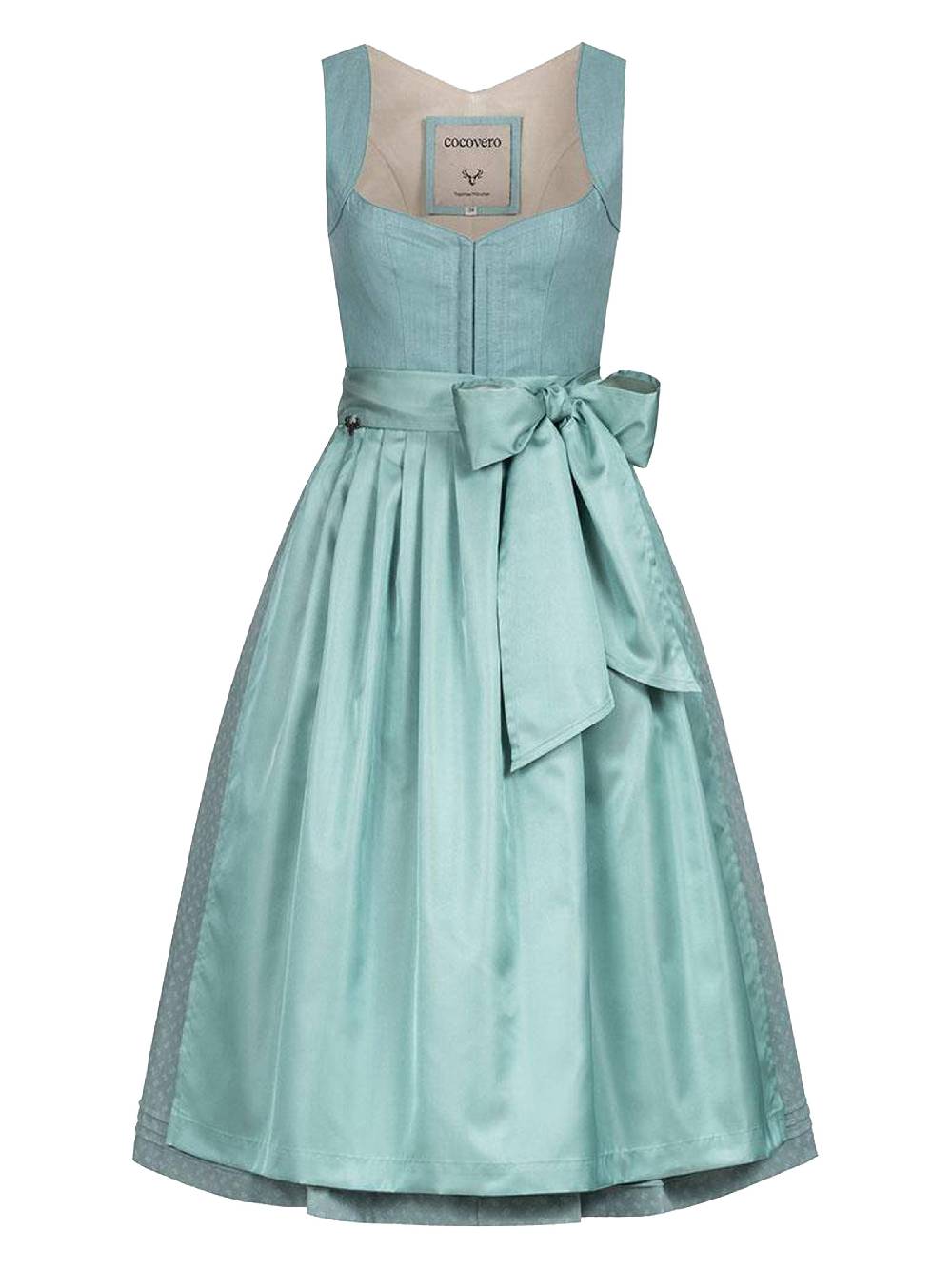 Limberry Hellblaues Dirndl mit Leinen-Mieder - NELLIE GRAPE Super Sparpreis