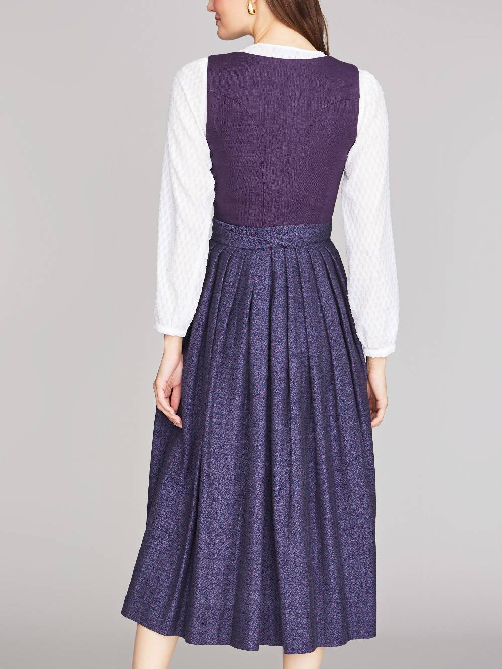 Limberry Brombeerfarbenes Dirndl aus Leinen - ANNABELLE BROMBEER Wochenangebot
