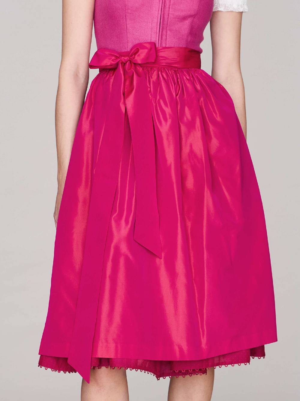Limberry Pinkes Dirndl mit Leinen-Mieder - MÜNCHEN PINK Bis zu 60% Rabatt