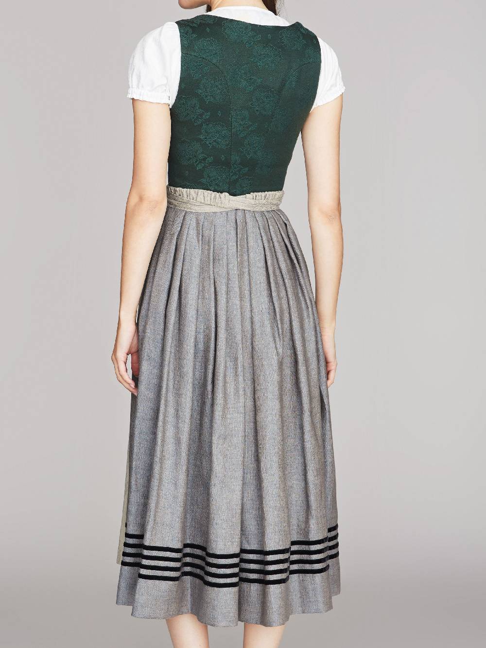 Limberry Tannengrünes Dirndl mit Blumen-Muster - MONIKA TANNE Bis zu 65% Rabatt