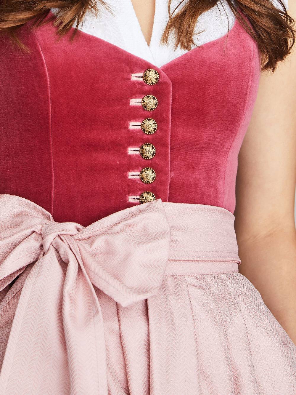 Limberry Pinkes Dirndl mit Samt-Mieder - JANNI VELVET TULIP Discount Store für neue Produkte
