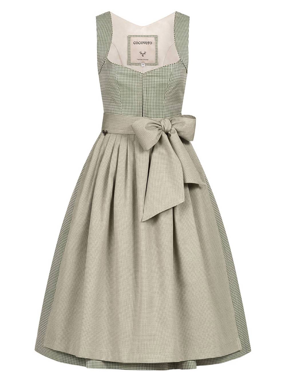 Limberry Grünes Dirndl mit Hahnentrittmuster - ANNELIE PEPITA GREEN Nur noch ein Tag übrig