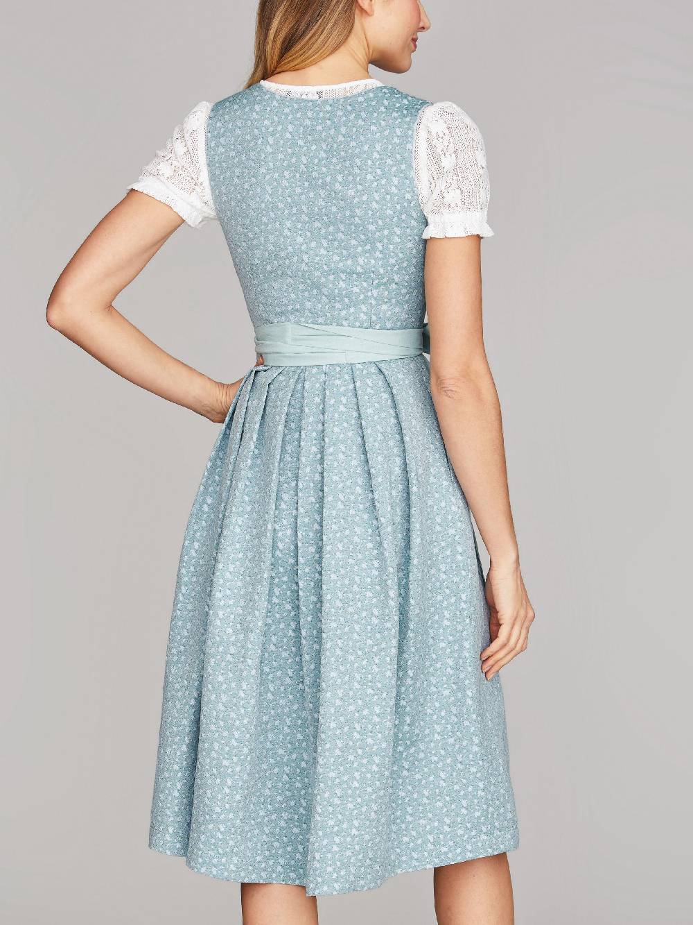 Limberry Hellblaues Dirndl mit Streublumen - LILIA PISTACHIO Super Rabatt