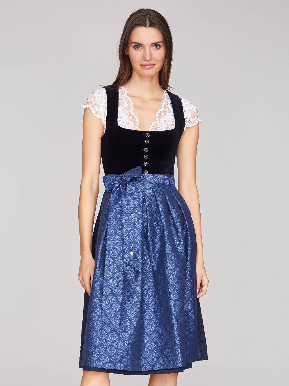Limberry Blaues Dirndl mit Samt-Mieder - CAMILLA Rabatte dieses Monats