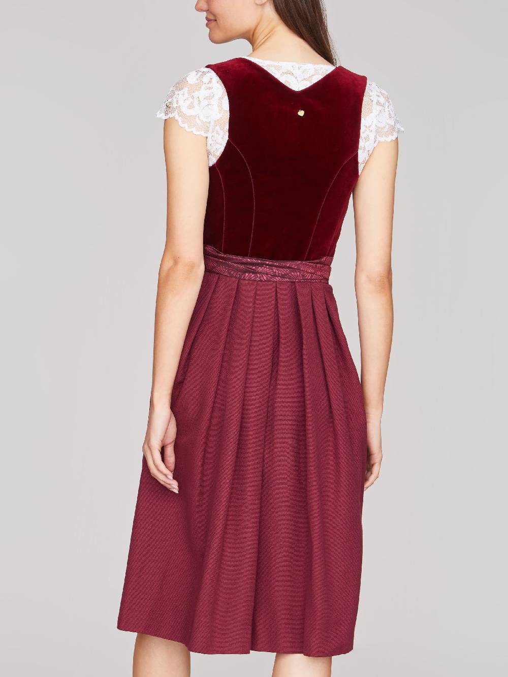 Limberry Dunkelrotes Dirndl mit Samt-Mieder - CAMILLA 2025