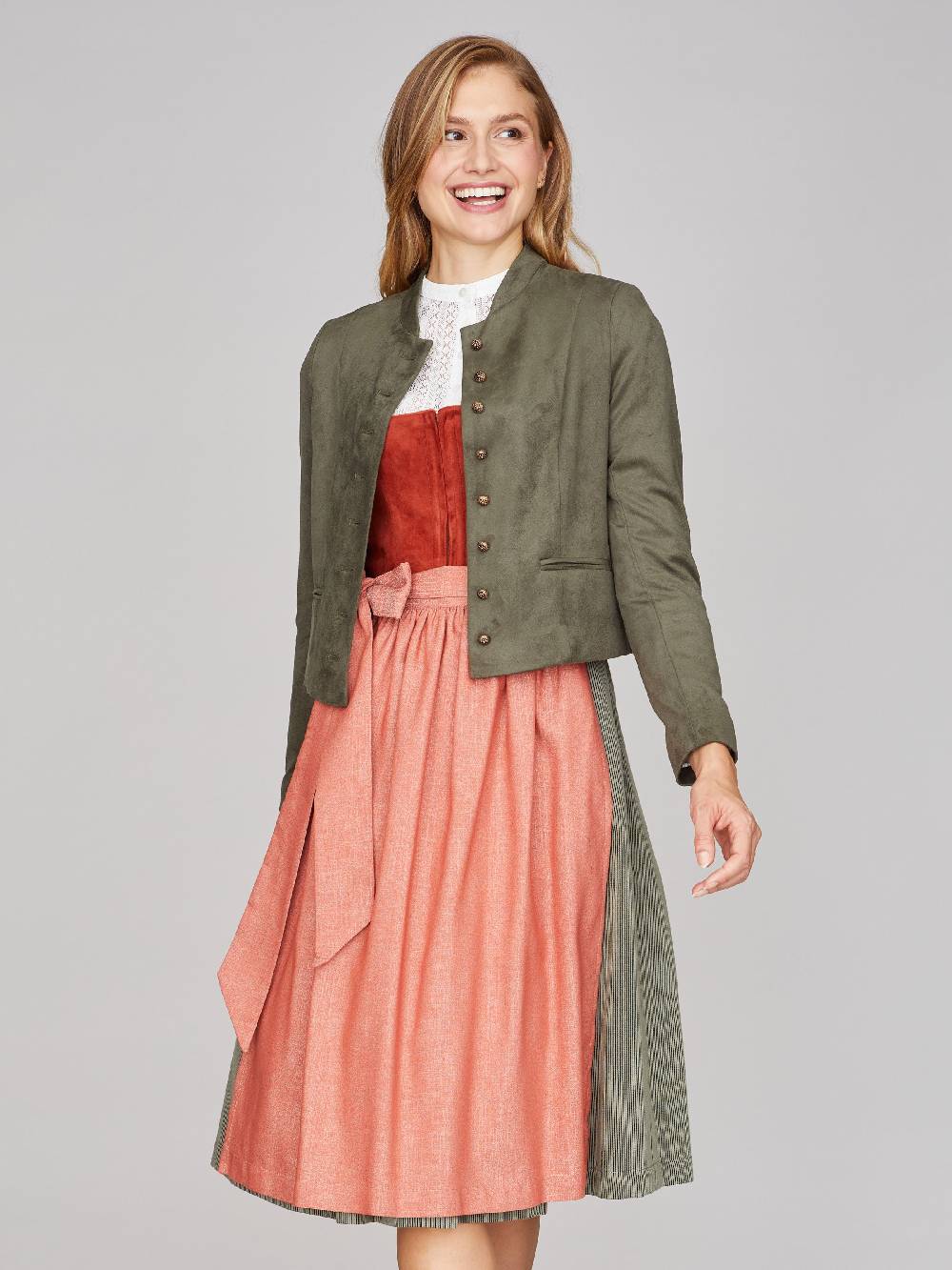 Limberry Olivgrüner Trachtenjanker aus Velours - MADISON OLIV GREEN Hotsell