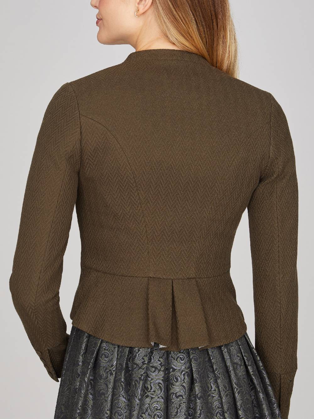 Limberry Olivfarbener Trachtenjanker - BARBARA OLIV im Angebot
